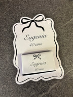 Carte de remerciement avec chocolat