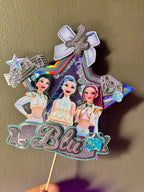 Cake Topper KPop et Nœud personnalisé – Décoration gâteau anniversaire