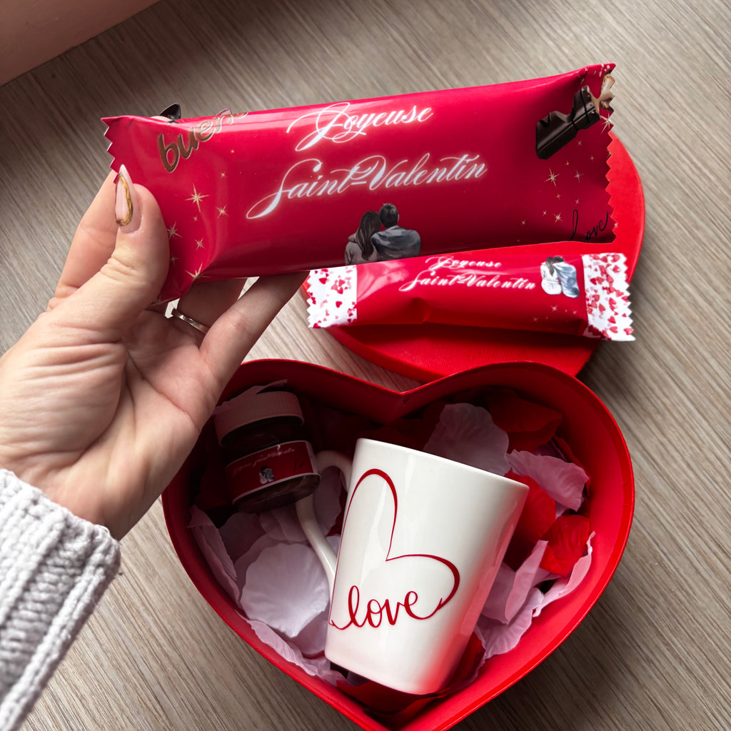 Coffret Saint-Valentin – Tasse, Duo Kinder & Mini Nutella