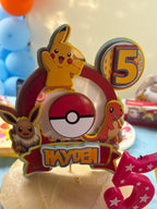 Cake Topper Pikachu Lumineux Personnalisé | Pokémon
