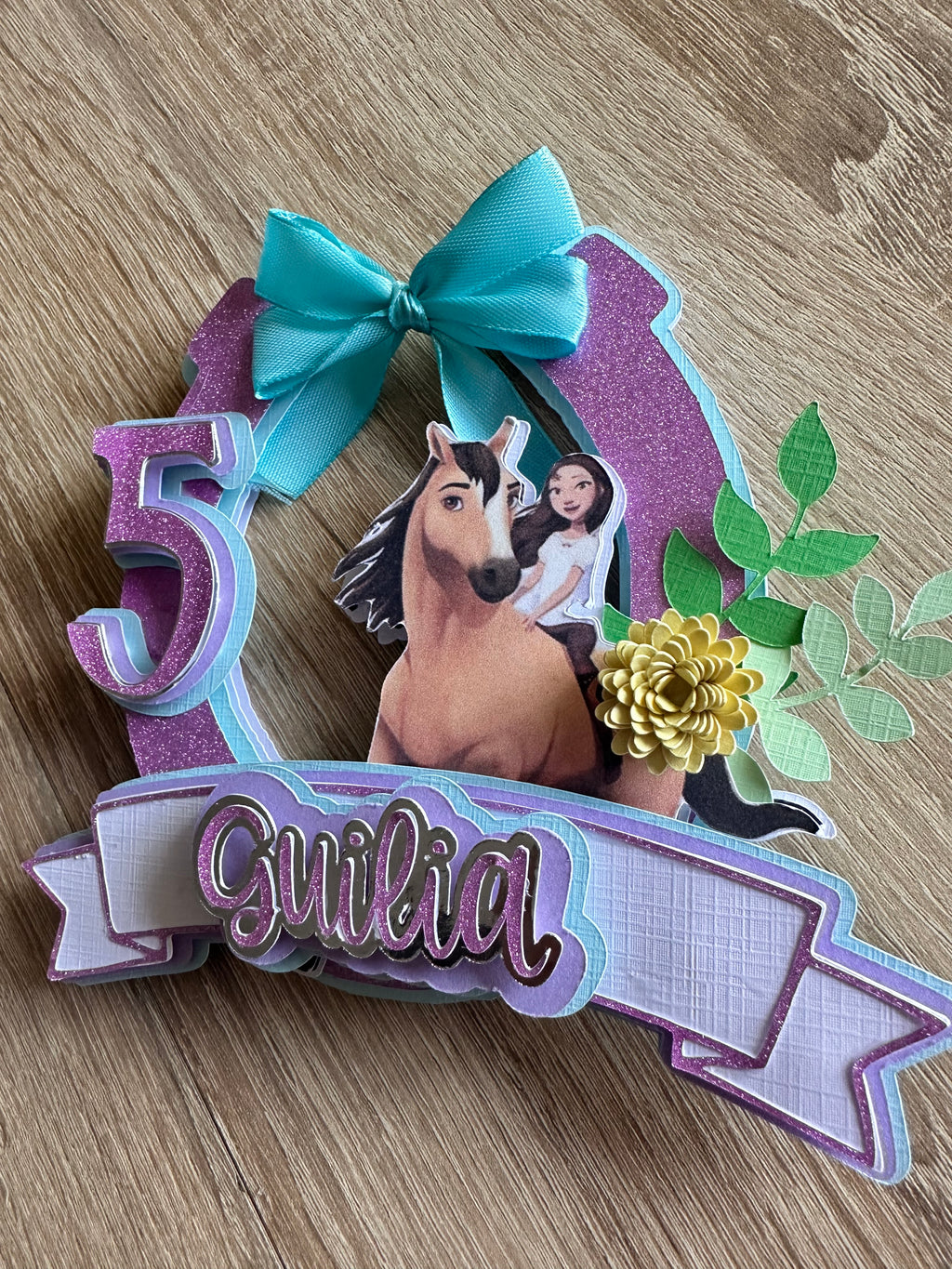 Cake Topper Spirit personnalisé – Décoration gâteau anniversaire