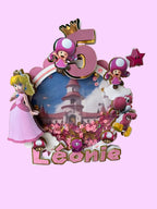 Cake Topper Peach personnalisé – Décoration gâteau anniversaire