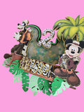 Cake Topper Mickey Safari personnalisé – Décoration gâteau anniversaire
