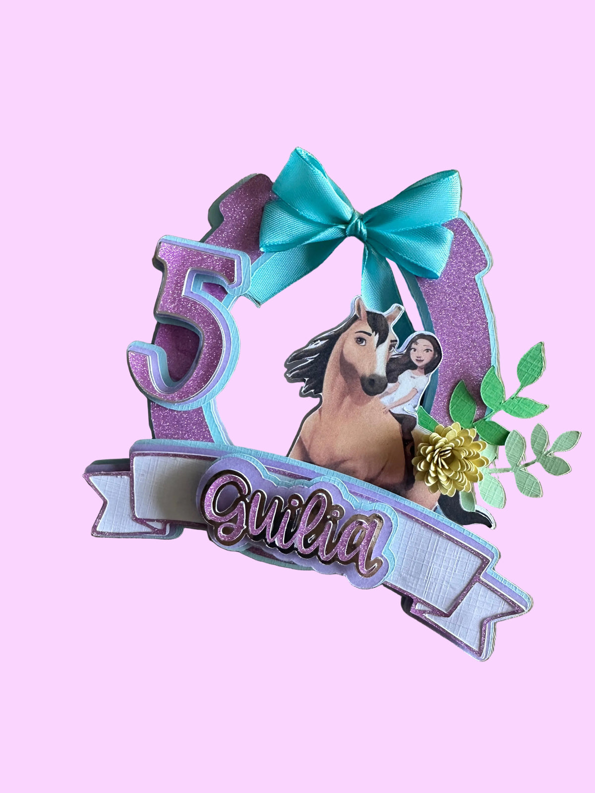 Cake Topper Spirit personnalisé – Décoration gâteau anniversaire