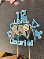 Cake Topper Gaming personnalisé – Décoration gâteau anniversaire  Description courte